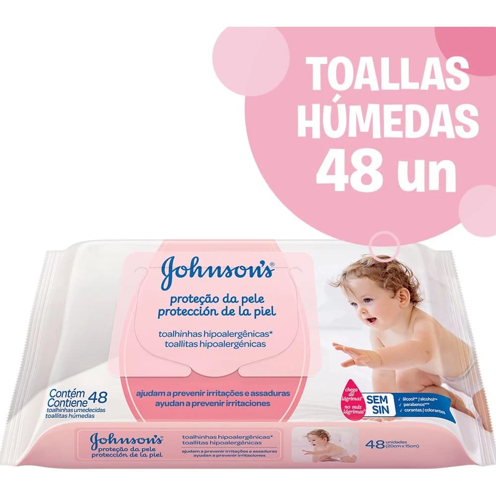 Toallitas Húmedas Johnson's Baby Skincare x 48
