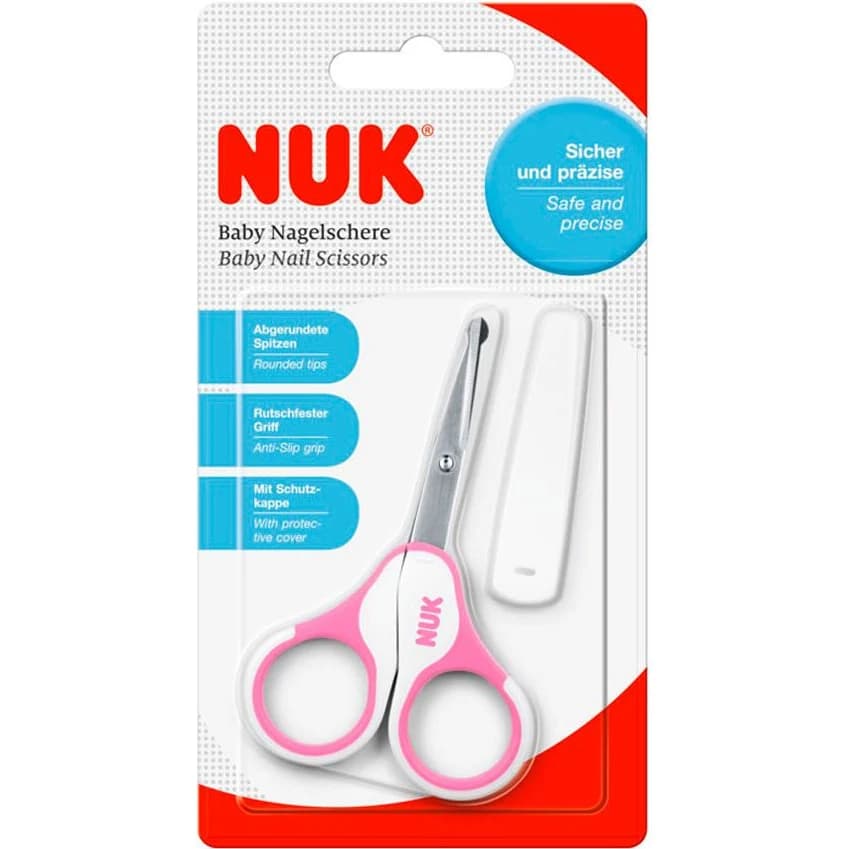 Tijera para Bebé Nuk Rosa/Celeste