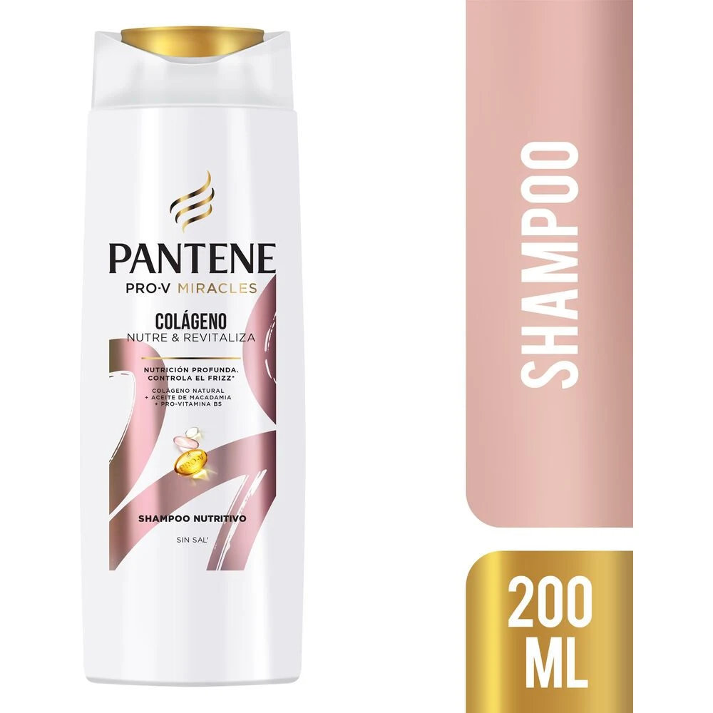 Shampoo Pantene Colágeno Control Frizz 200 ml