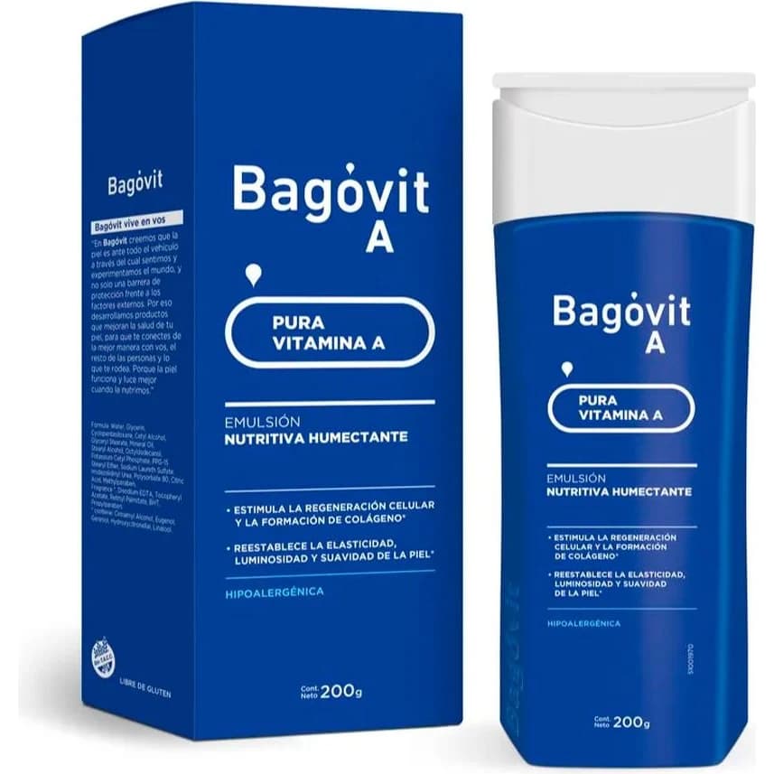 Emulsión Hidratante Bagóvit A 200 g