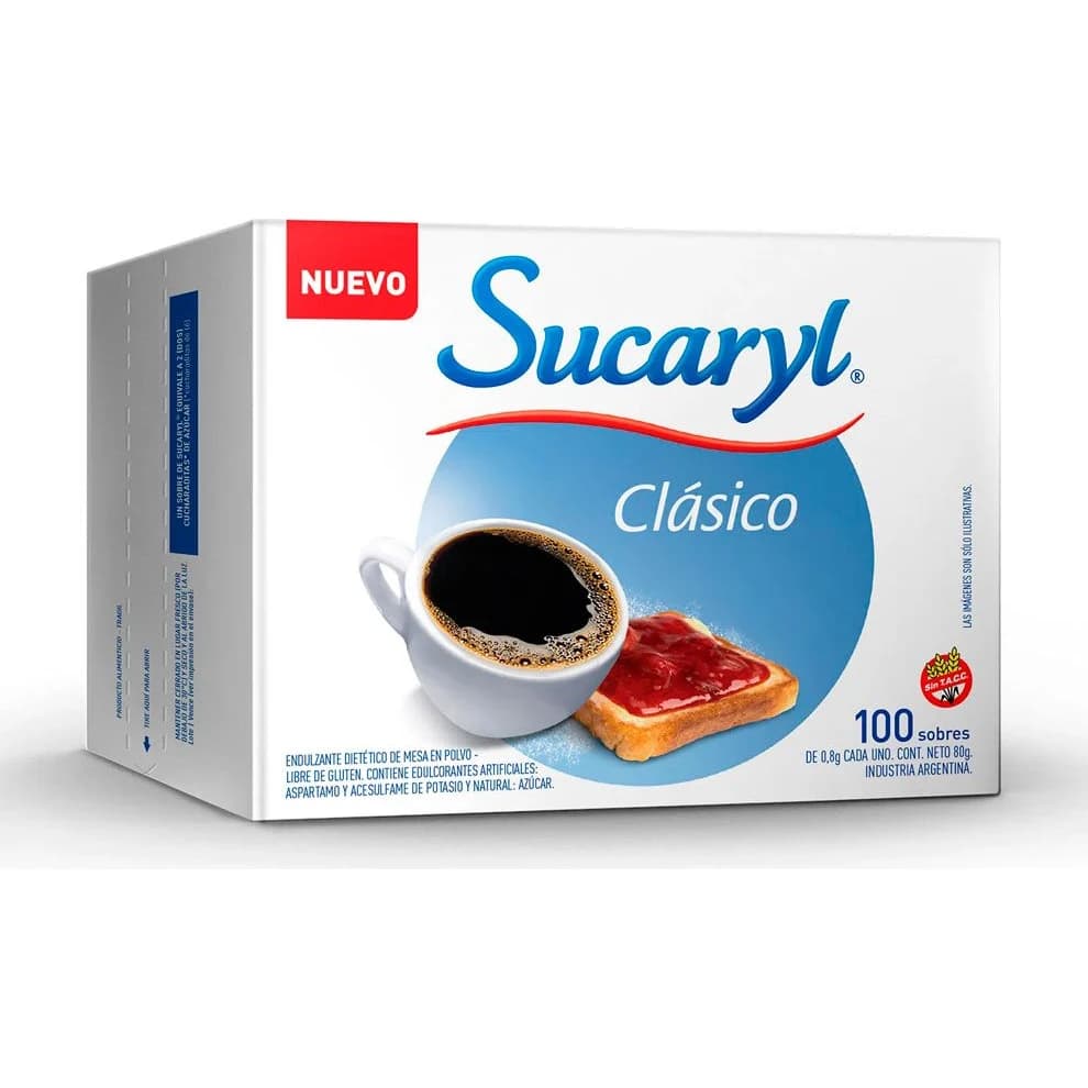 Edulcorante Sucaryl en Sobres x 100