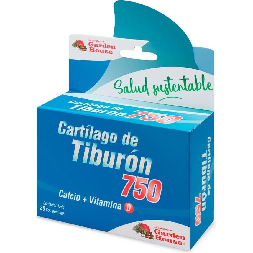Suplemento Garden House Cartílago de Tiburón 750 mg x 30 comprimidos