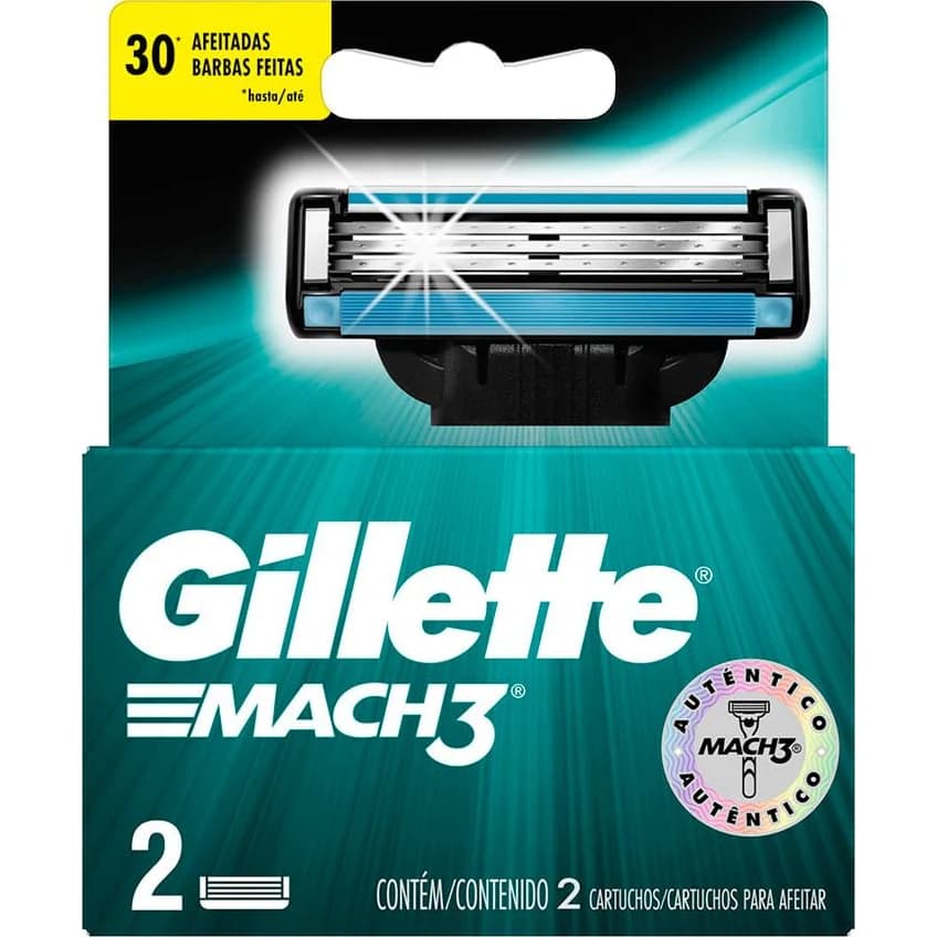 Repuestos para Máquina de Afeitar Gillette Mach3 x 2