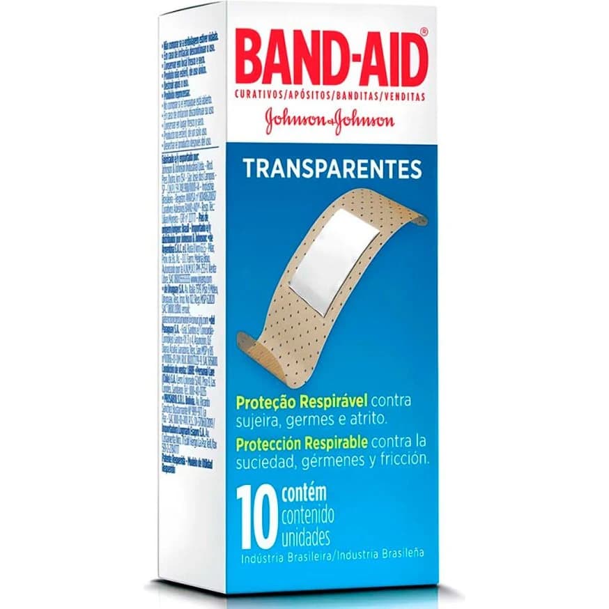 Apósitos Adhesivos Band-Aid Transparentes x10