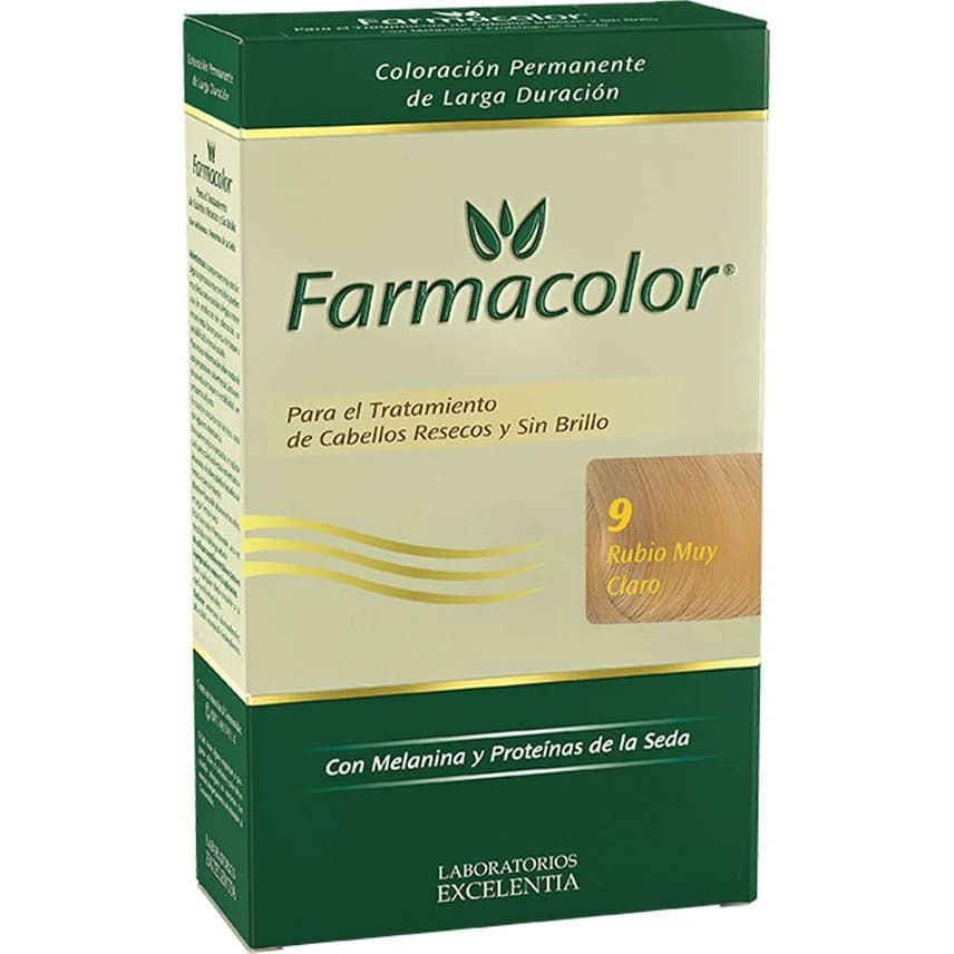 Kit de Coloración Farmacolor Tono 9 Rubio Muy Claro
