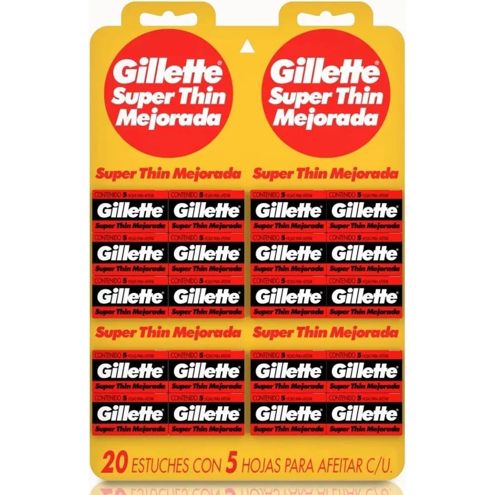 Repuestos de Afeitar Gillette Super Thin x 5