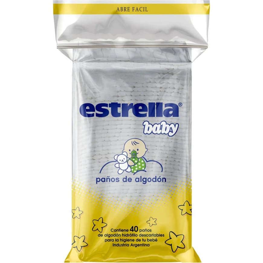 Paños de Algodón Estrella Baby x 40