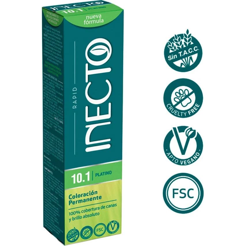 Tintura Capilar Inecto Rapid Tint Tono 10.1 Platino