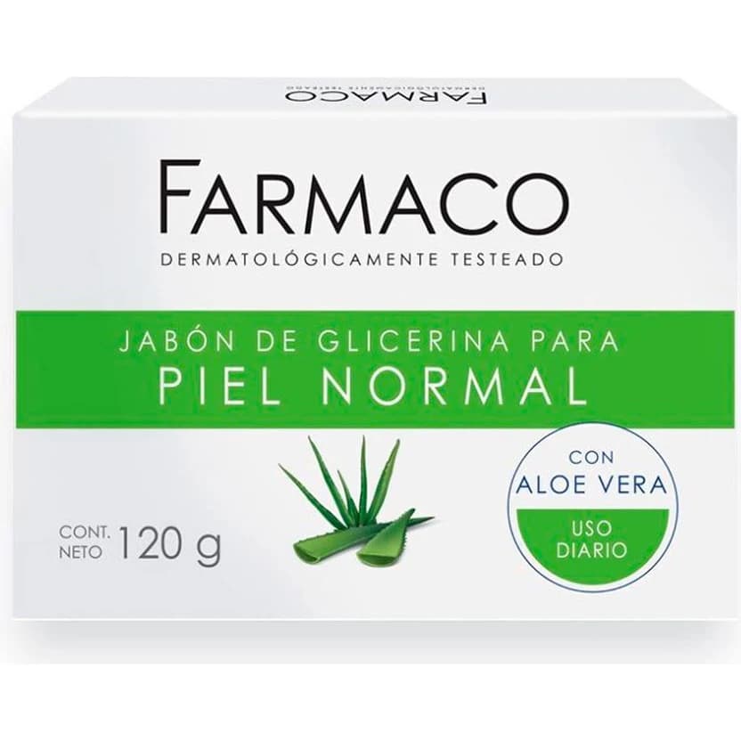 Jabón de Glicerina La Farmaco Aloe Vera 120 g