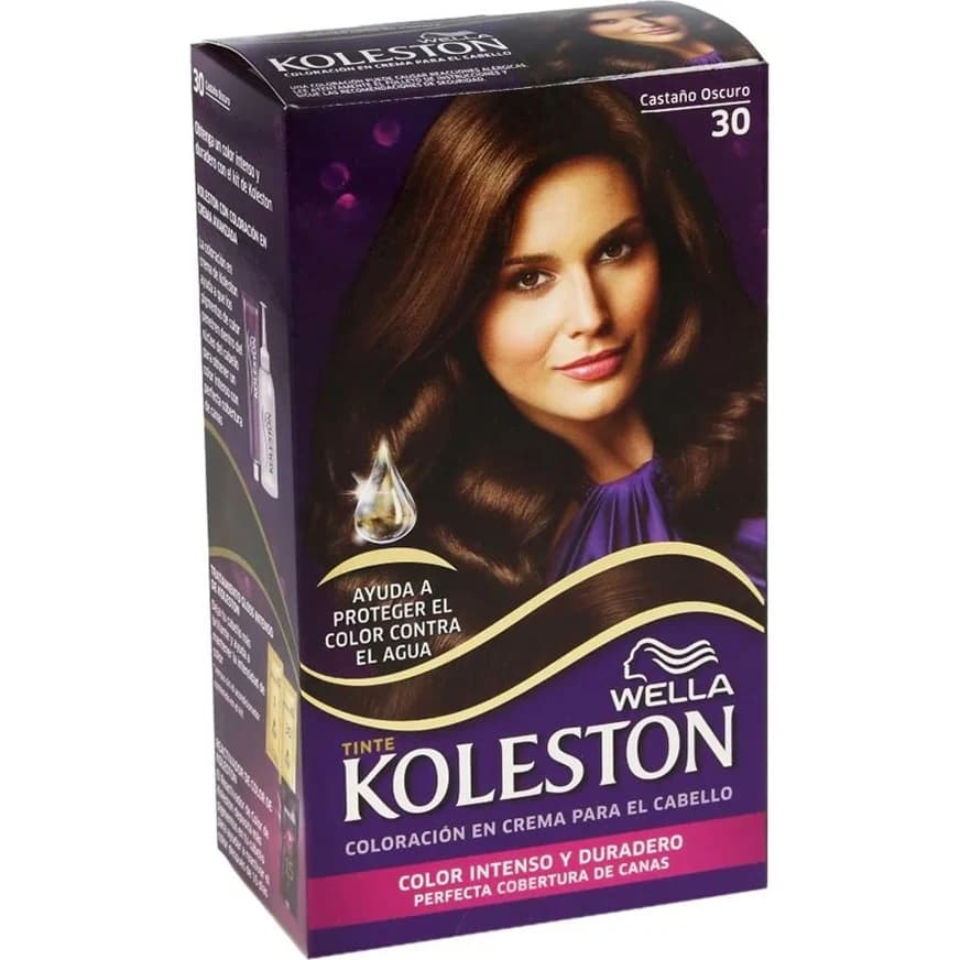 Tintura Capilar Koleston Kit Tono 30 Castaño Oscuro