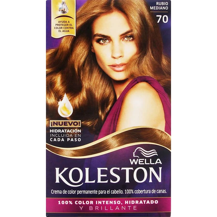 Kit de Coloración Koleston Tono 70 Rubio Mediano