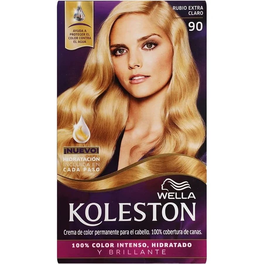 Kit de Coloración Koleston Tono 90 Rubio Extra Claro