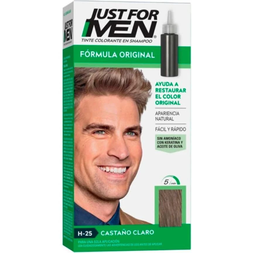 Shampoo Color Just For Men Castaño Claro