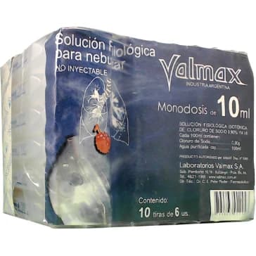 Solución Fisiológica Valmax 60 Dosis x 10 cc