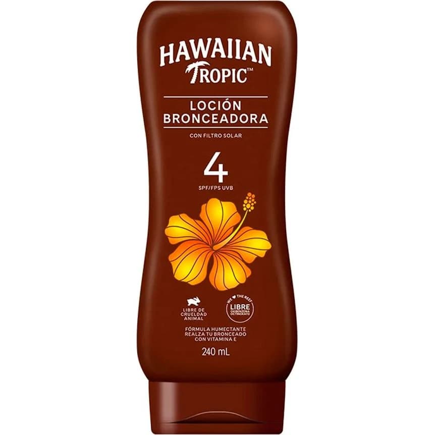 Bronceador Hawaiian Tropic Loción FPS 4 240 ml