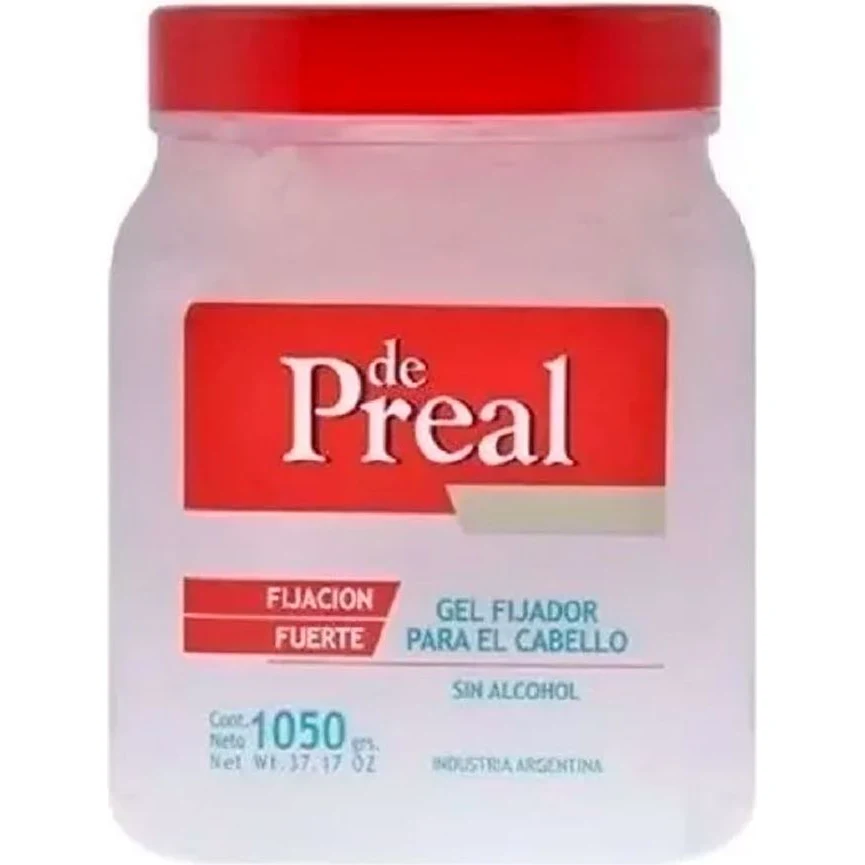 Fijador Capilar De Preal Gel Fuerte Blanco 1050 g