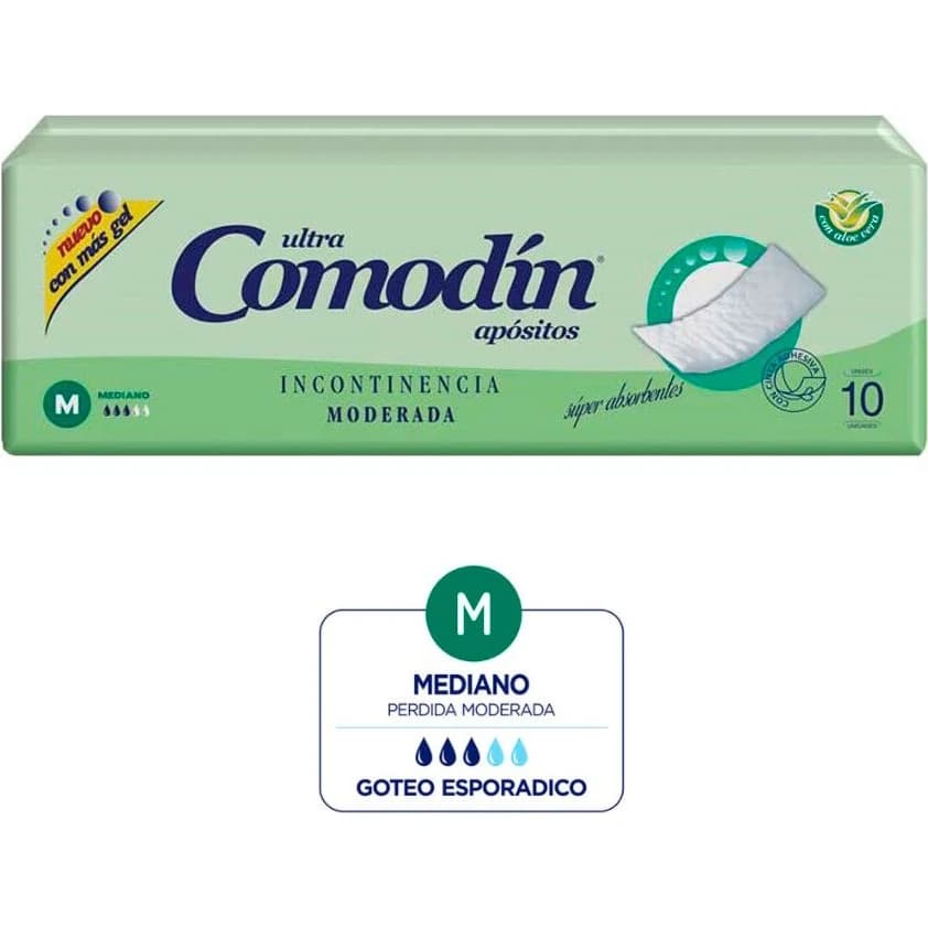 Apósitos para Incontinencia Comodín Moderada x10