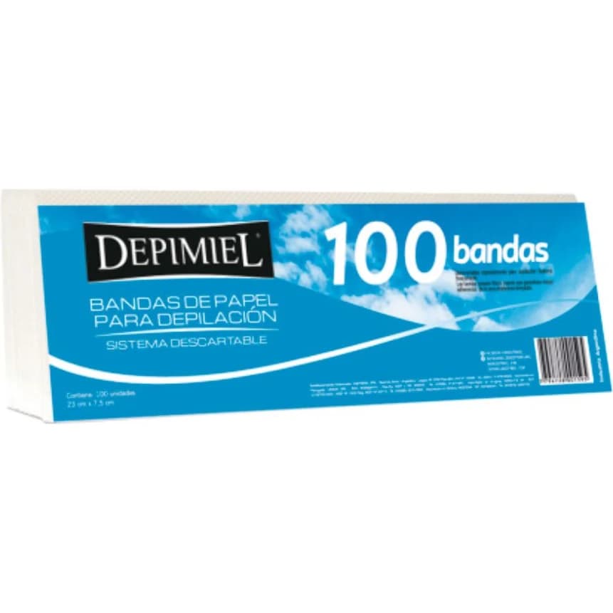 Bandas Depilatorias de Papel Depimiel x 100 Unidades