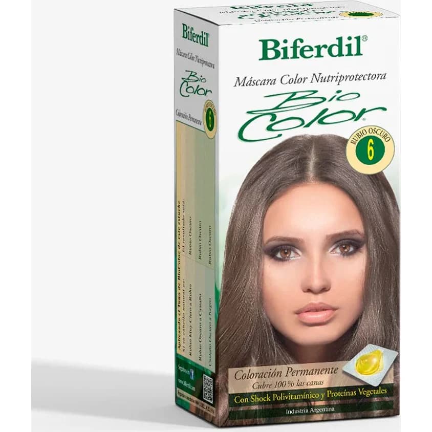 Tintura Capilar Biferdil Biocolor Tono 6