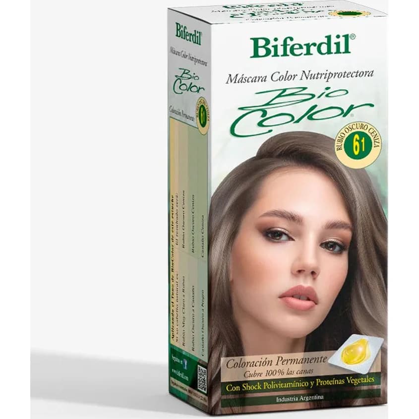 Tintura Capilar Biferdil Biocolor Tono 6.1