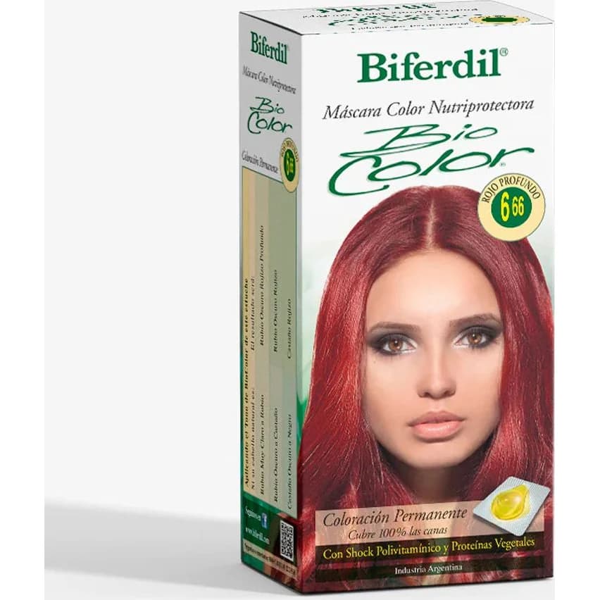 Tintura Capilar Biferdil Biocolor Tono 6.66