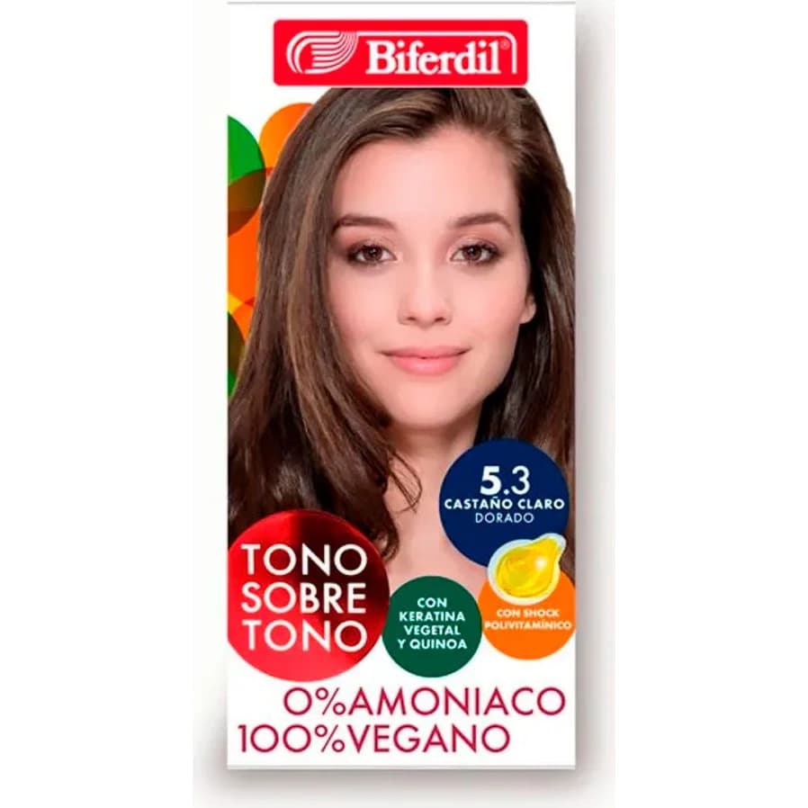 Kit de Coloración Capilar Biferdil Color Tono 5.3