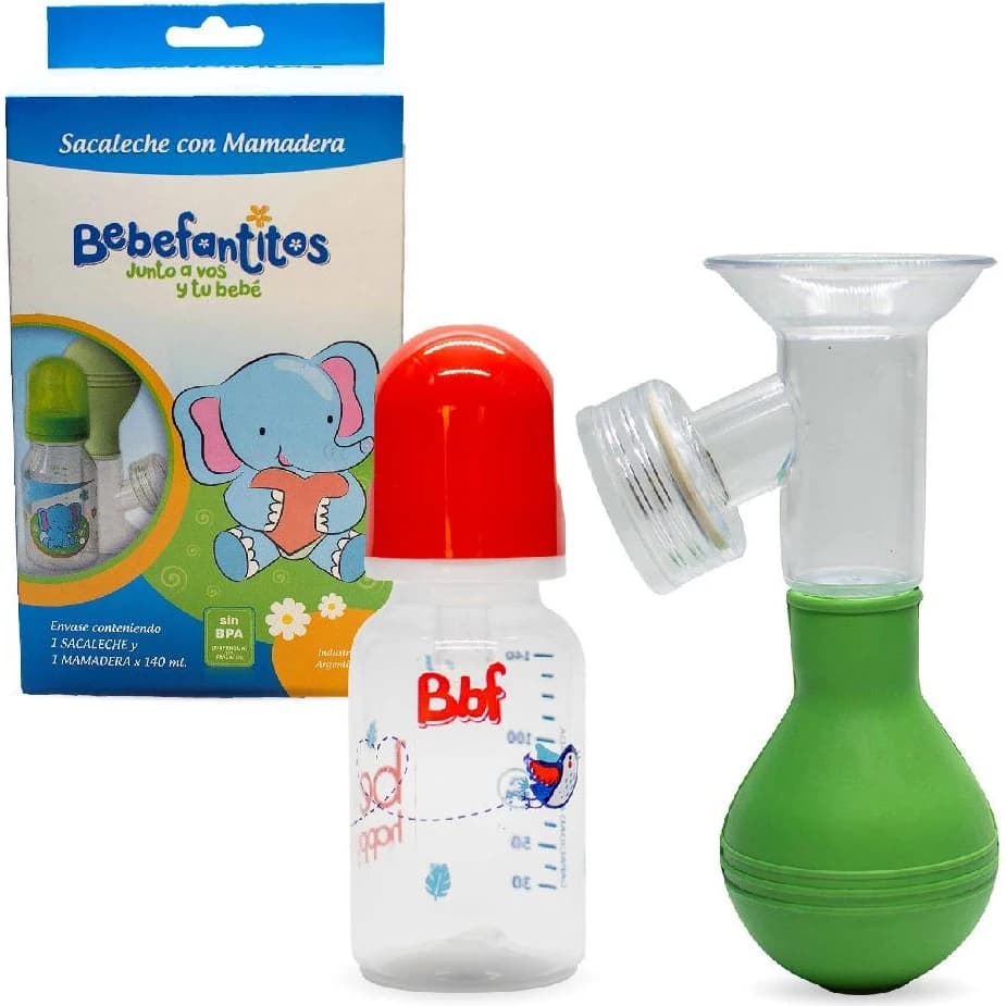 Sacaleche Manual Bebefantitos con Mamadera 140 ml