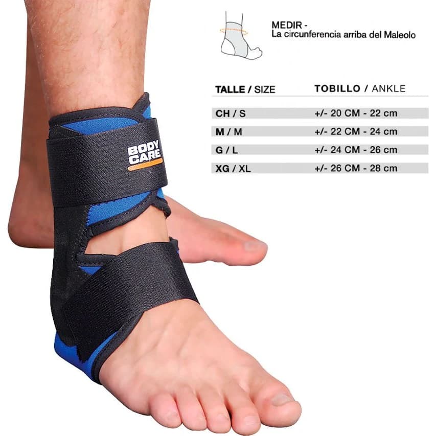 Tobillera Estabilizadora con Velcro Body Care Talle 3