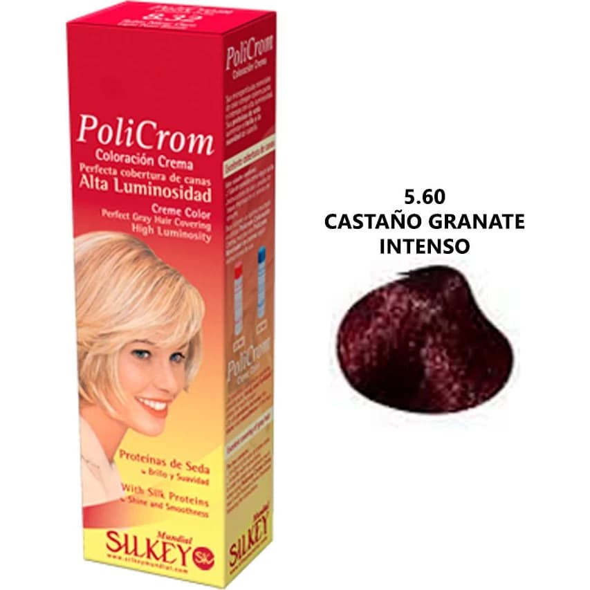Tintura Capilar Silkey Policrom Tono 5.60 x 47 g