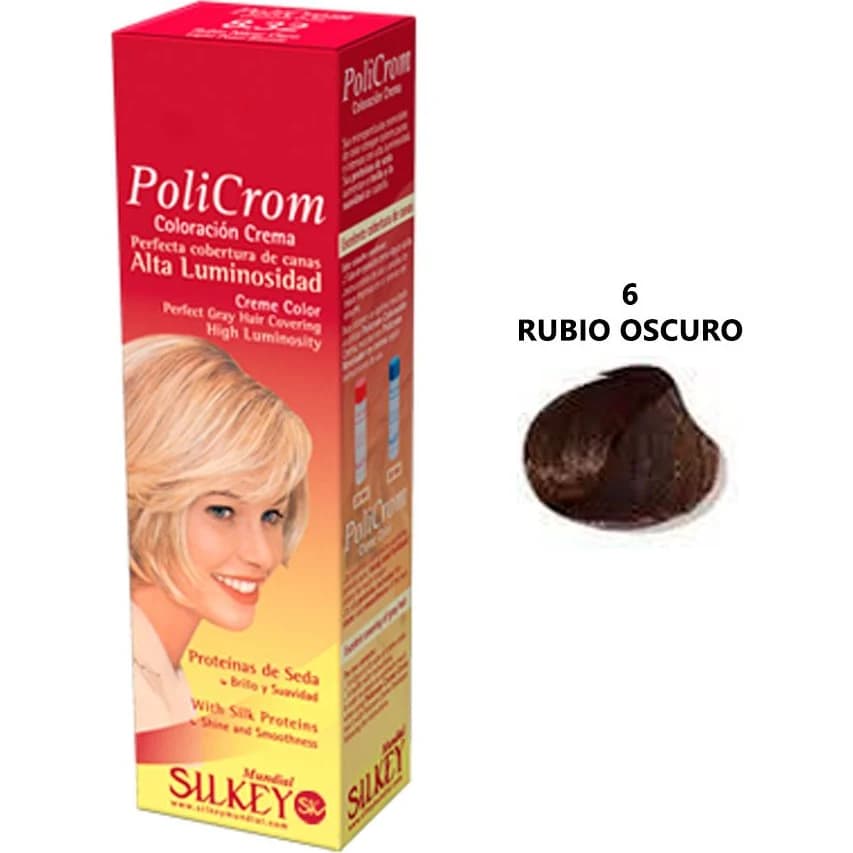 Tintura Capilar Silkey Policrom Tono 6 x 47 g