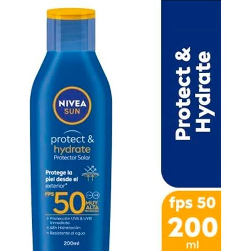 Protector Solar Nivea Sun FPS 50 Hidratante 200 ml
