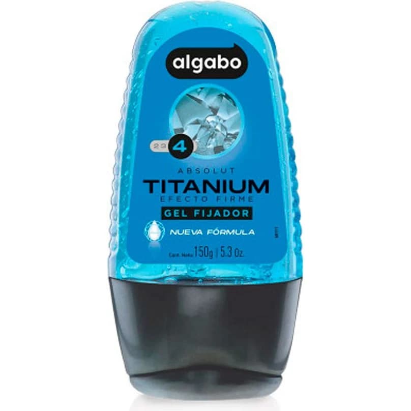 Gel Fijador Capilar Algabo Fijación Fuerte Azul 150 ml