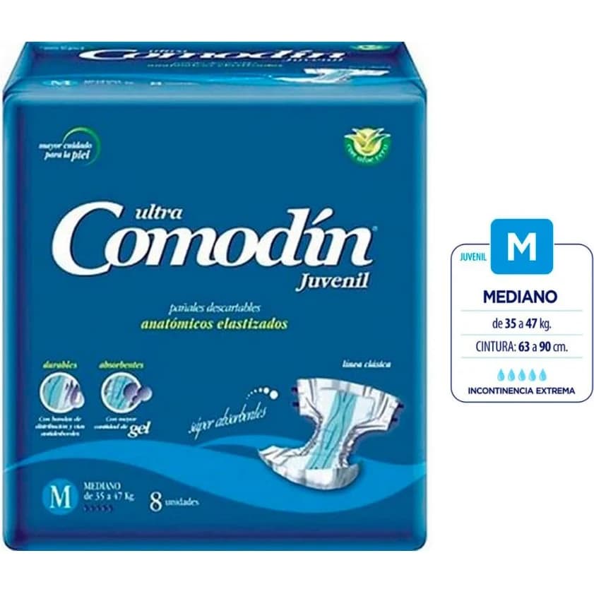 Pañal Anatómico Juvenil Comodín Talle Mediano x 8