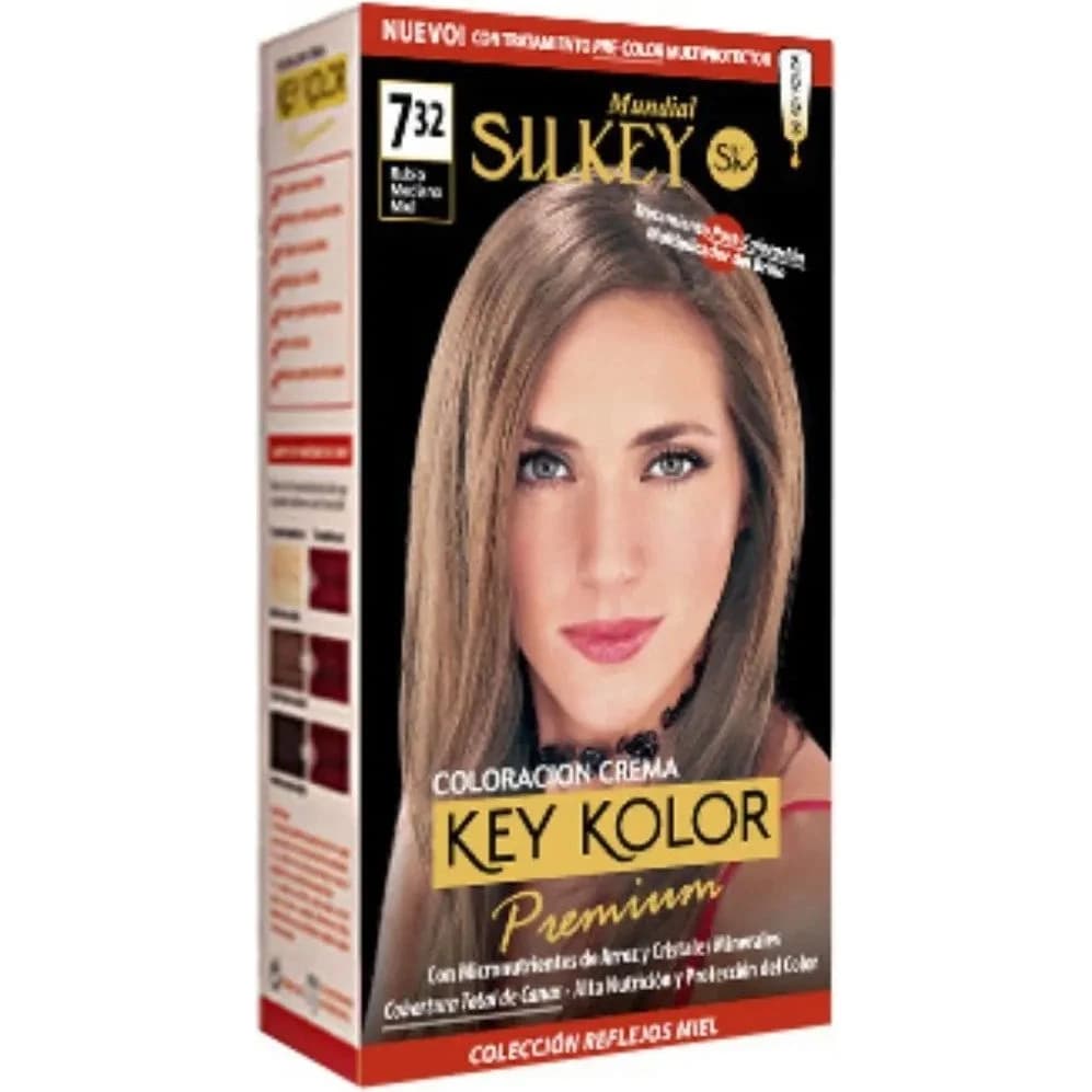 Tintura Capilar Silkey Key Color Premium Tono 7.32