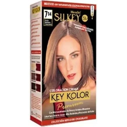 Tintura Capilar Silkey Key Color Premium Tono 7.14