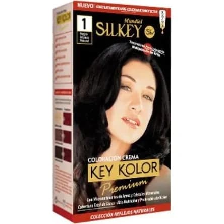 Tintura Capilar Silkey Key Color Premium Tono 1