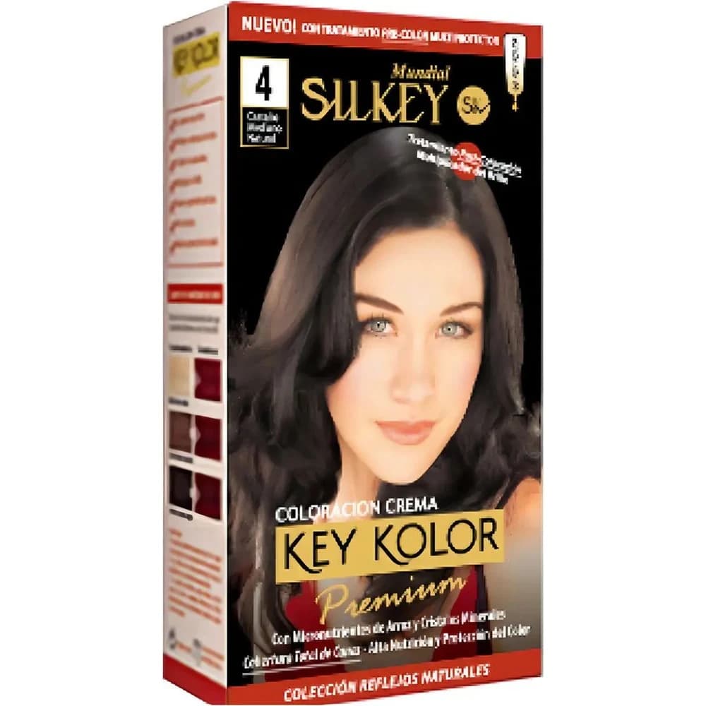 Tintura Capilar Silkey Key Color Premium Tono 4