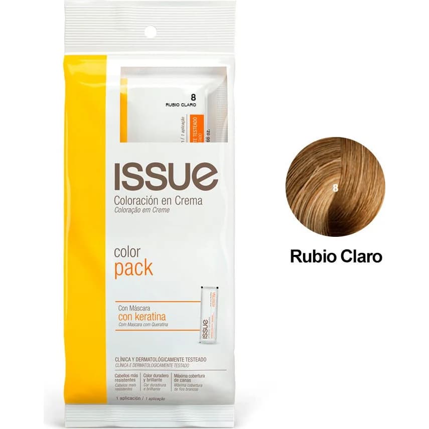 Tintura Capilar Issue Color Pack + Keratina Tono 08