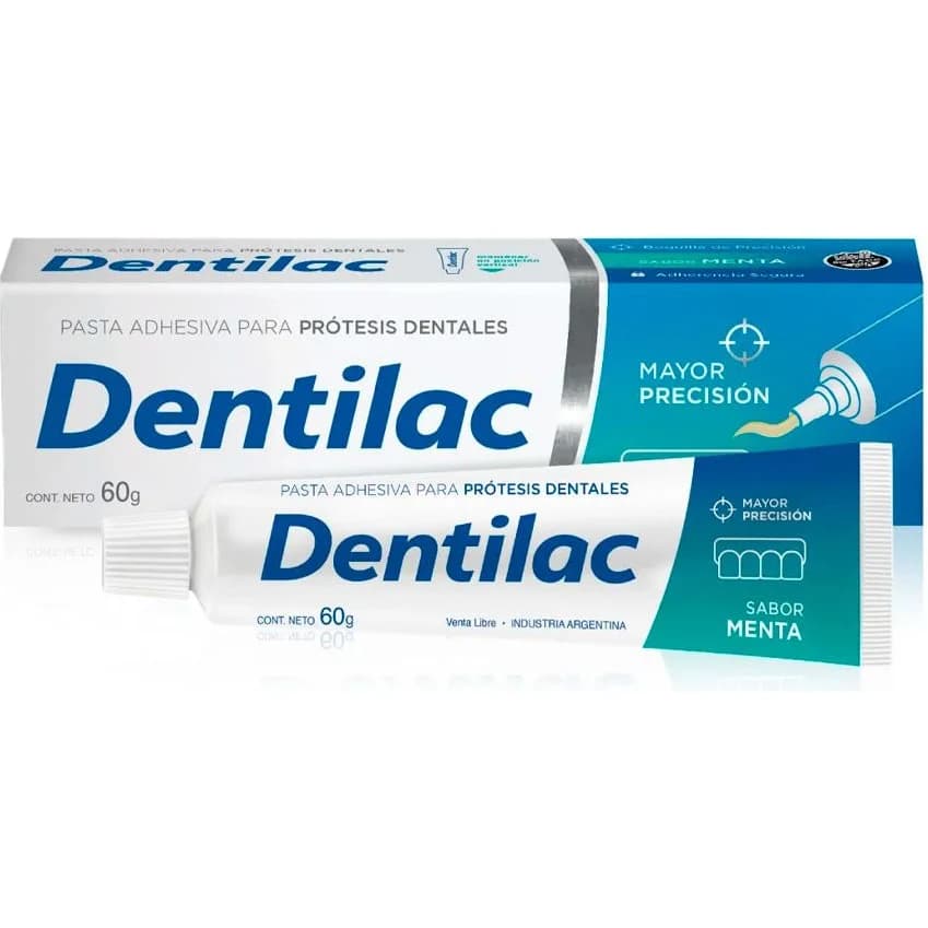 Crema Fijadora para Prótesis Dental Dentilac Menta 60 g