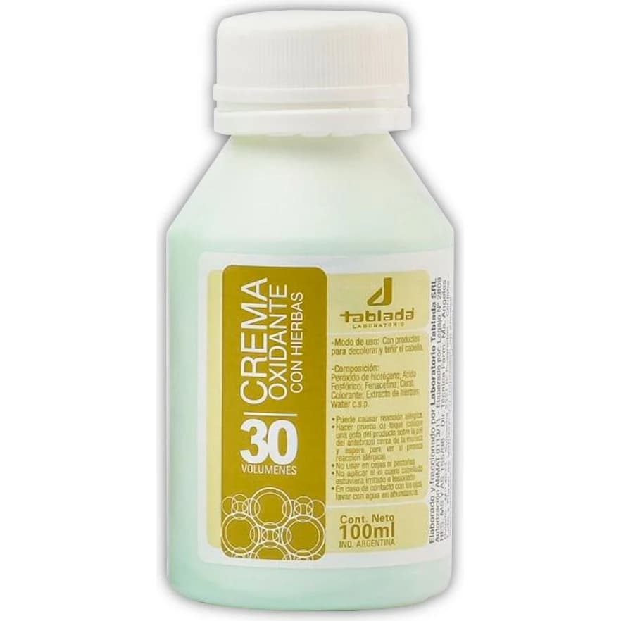 Crema Oxidante Tablada con Hierbas 30 Volúmenes 100 g