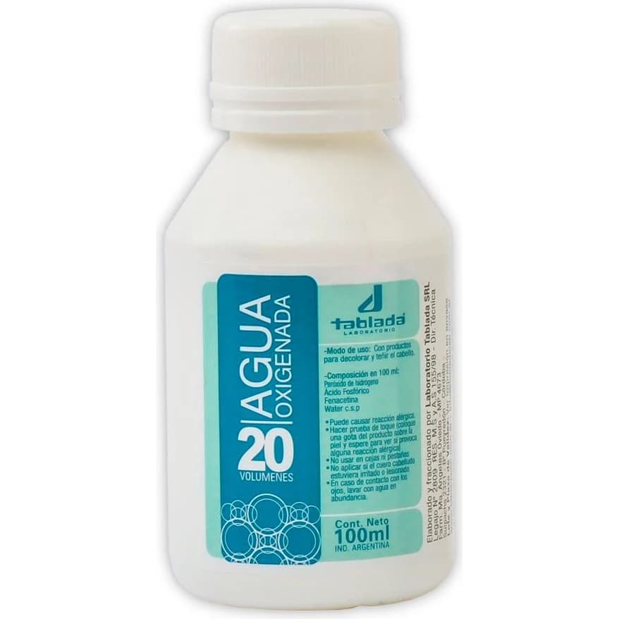 Agua Oxigenada Tablada 20 Volúmenes 100 ml