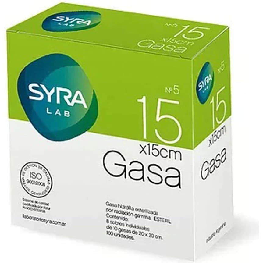 Gasa Estéril Syra N°5 15x15 cm