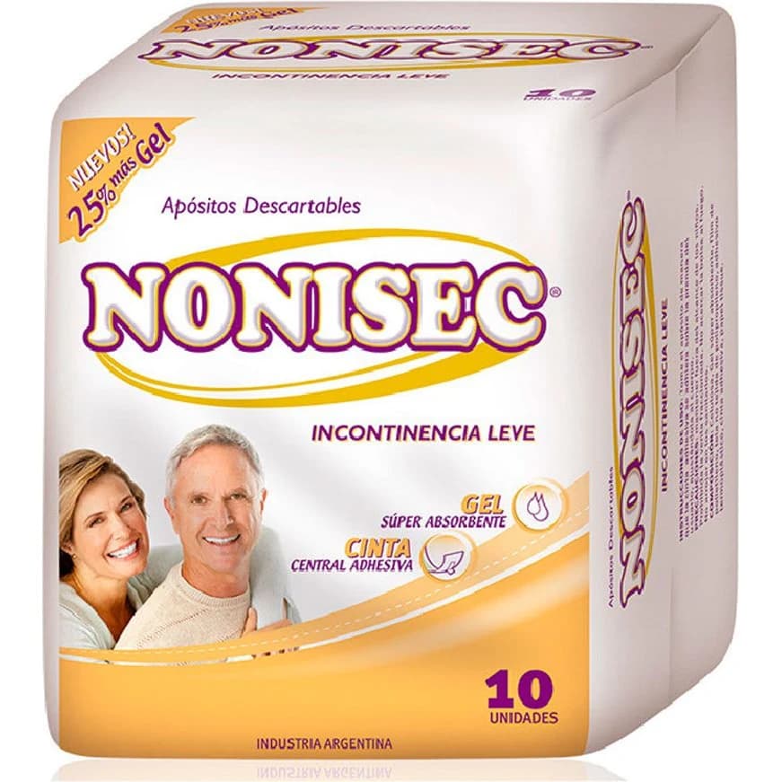 Apósitos para Incontinencia Leve Nonisec x10