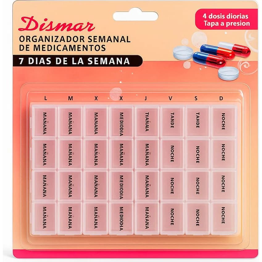 Pastillero Bandeja Dismar 28 Divisiones