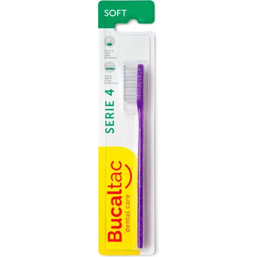 Cepillo de Dientes Bucal Tac Classic Serie 4 Suave con Glitter