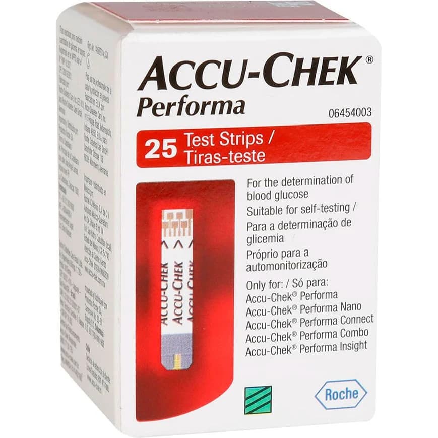 Tiras Reactivas Accu-Chek Performa x 25