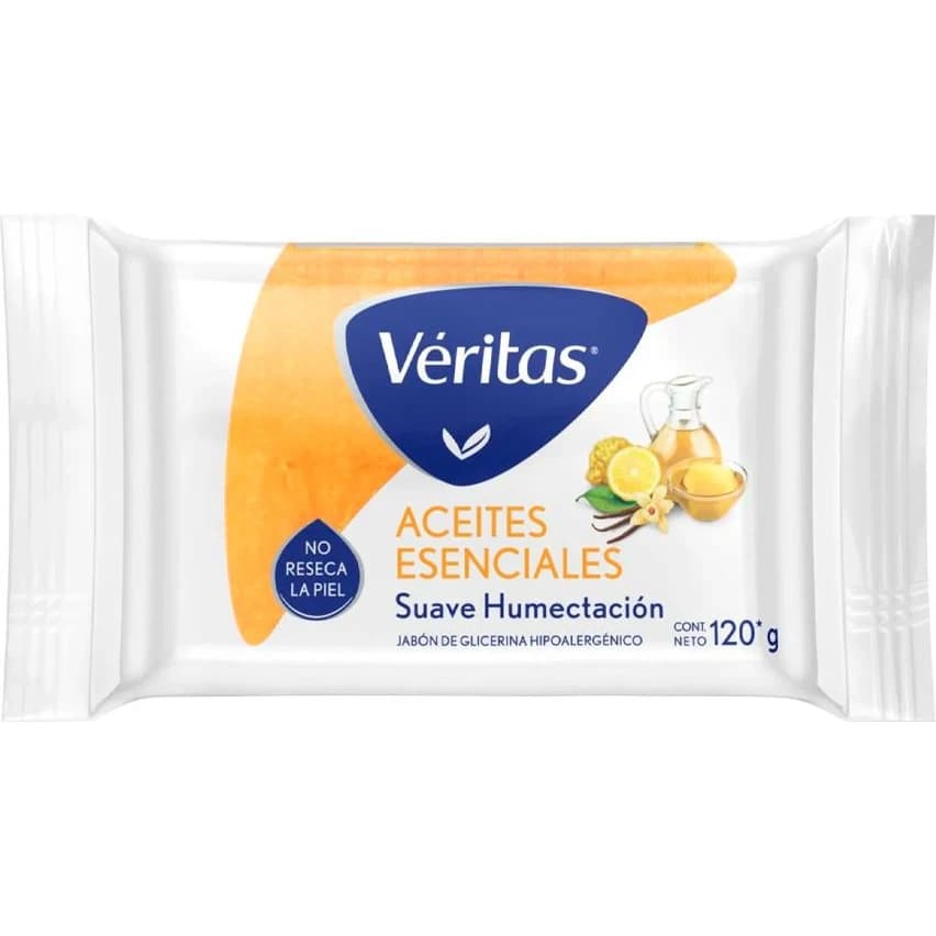 Jabón de Glicerina Veritas Aceite Esencial 120 g