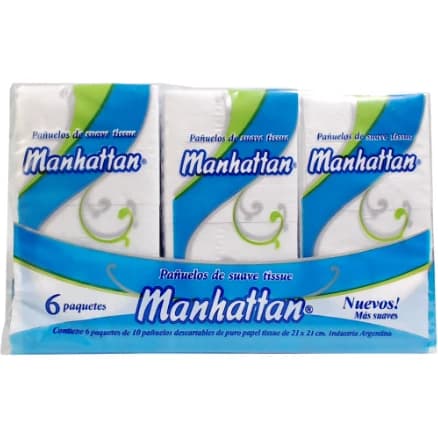 Pañuelos Descartables Manhattan Pack 6x10