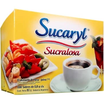 Edulcorante Sucaryl Sucralosa en Sobres 80 g (100 sobres)