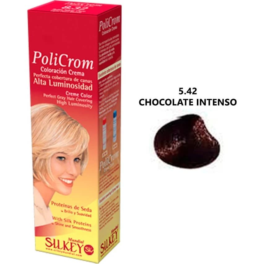 Tintura Capilar Silkey Policrom Tono 5.42 x 47 g